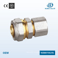 Straight Channel Double Thread Reduced Brass Valve Fitting